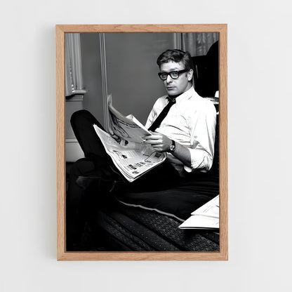 ap-michael caine-4 cadre Bois clair
