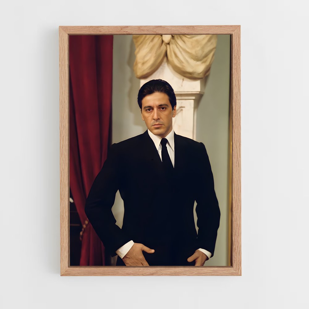 ap-michael corleone-1 cadre Bois clair