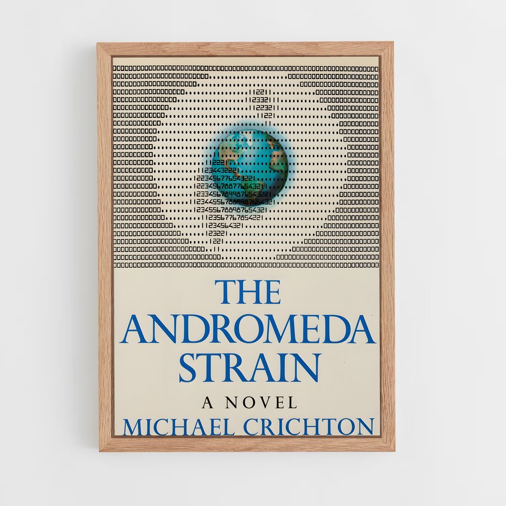 ap-michael crichton-4 cadre Bois clair