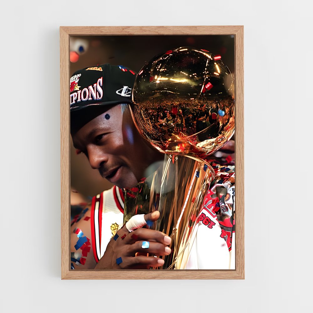 ap-michael jordan-9 cadre Bois clair