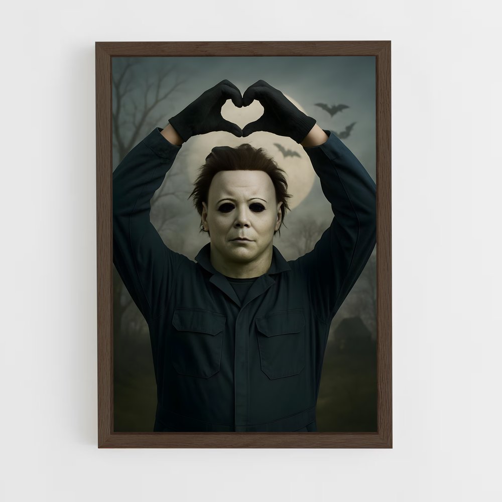 ap-michael myers-9 cadre Bois foncé