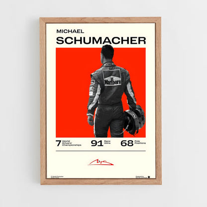 ap-michael schumacher-12 cadre Bois clair