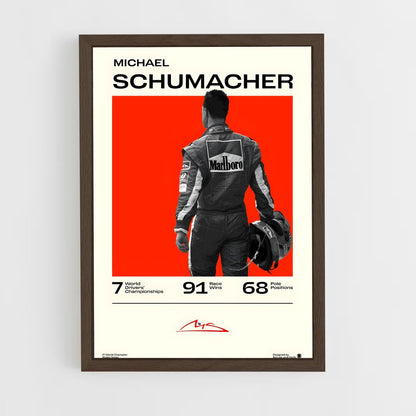 ap-michael schumacher-12 cadre Bois foncé