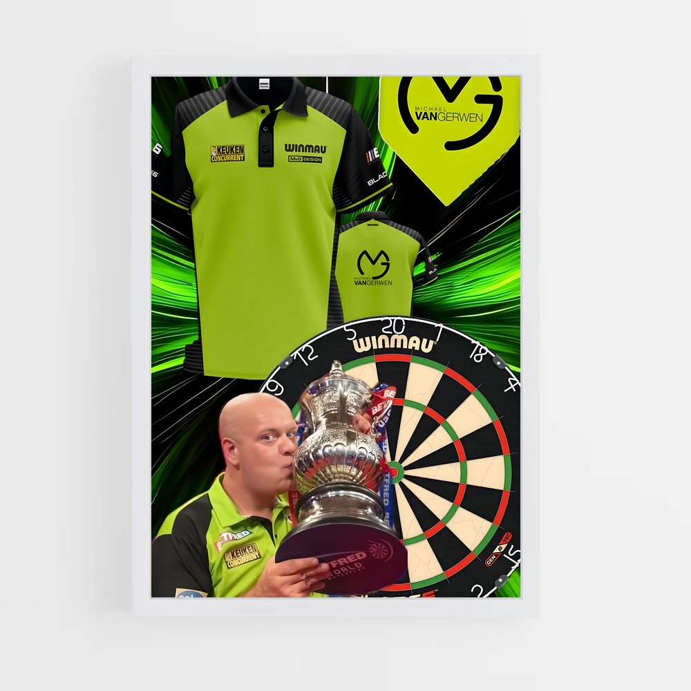 ap-michael van gerwen-4 cadre Blanc