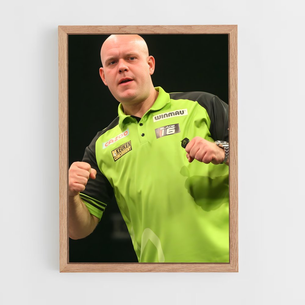 ap-michael van gerwen-6 cadre Bois clair