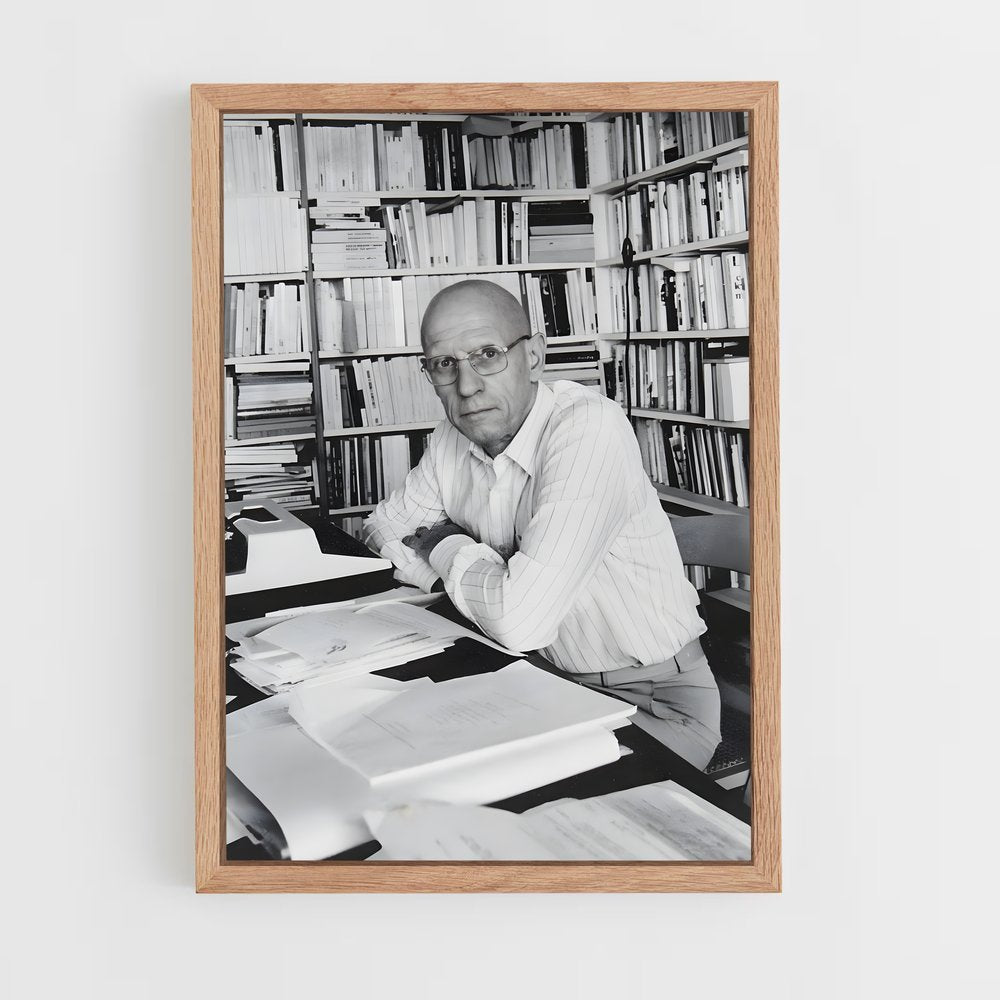 ap-michel foucault-4 cadre Bois clair
