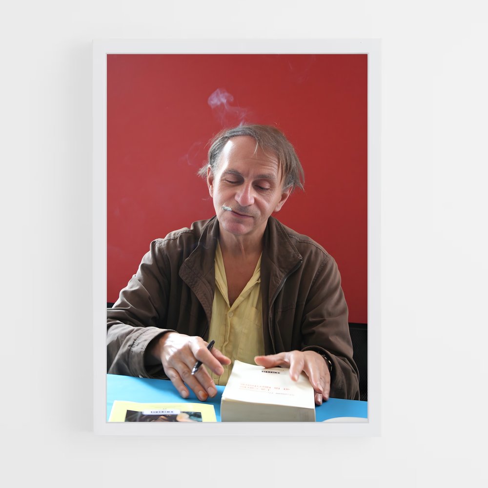 ap-michel houellebecq-1 cadre Blanc