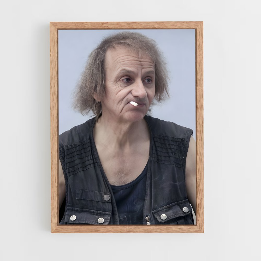 ap-michel houellebecq-3 cadre Bois clair