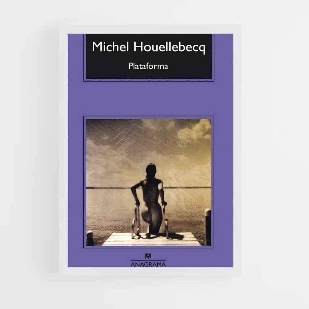 ap-michel houellebecq-4 cadre Blanc