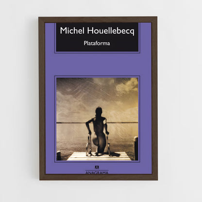 ap-michel houellebecq-4 cadre Bois foncé