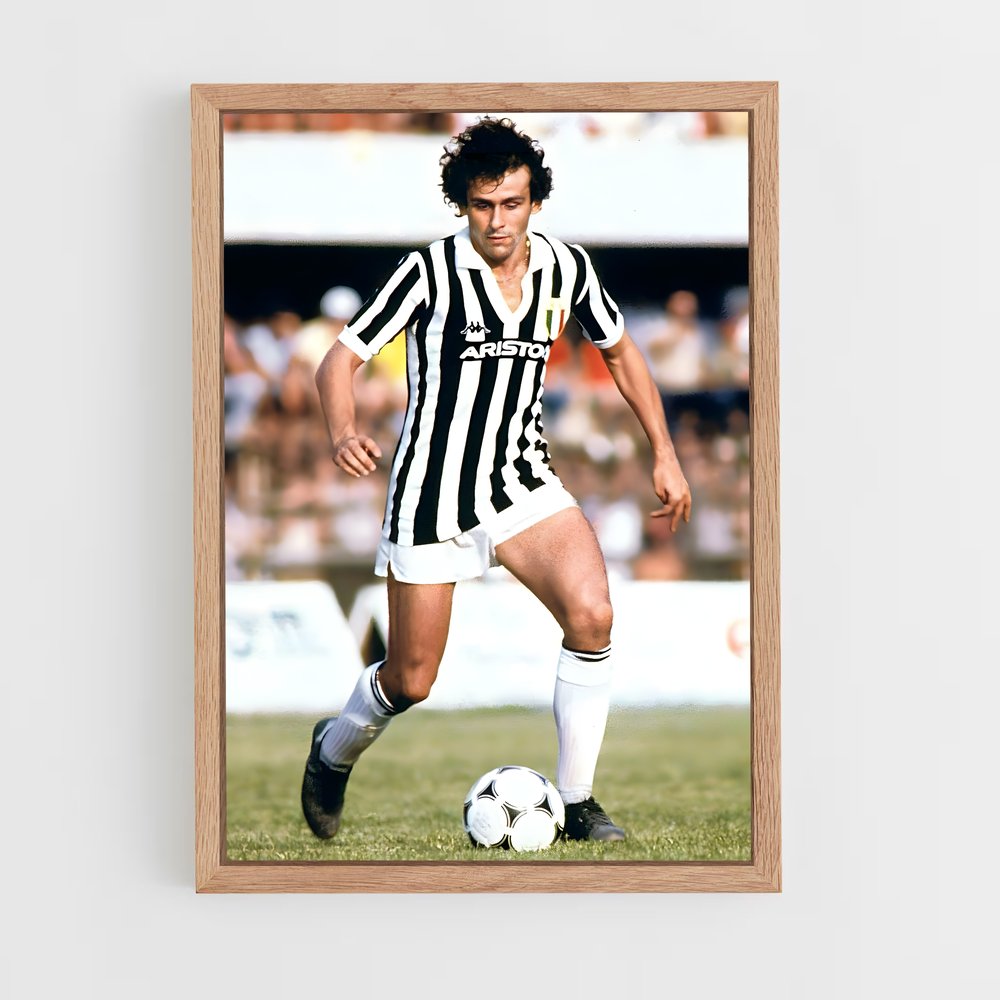 ap-michel platini-2 cadre Bois clair
