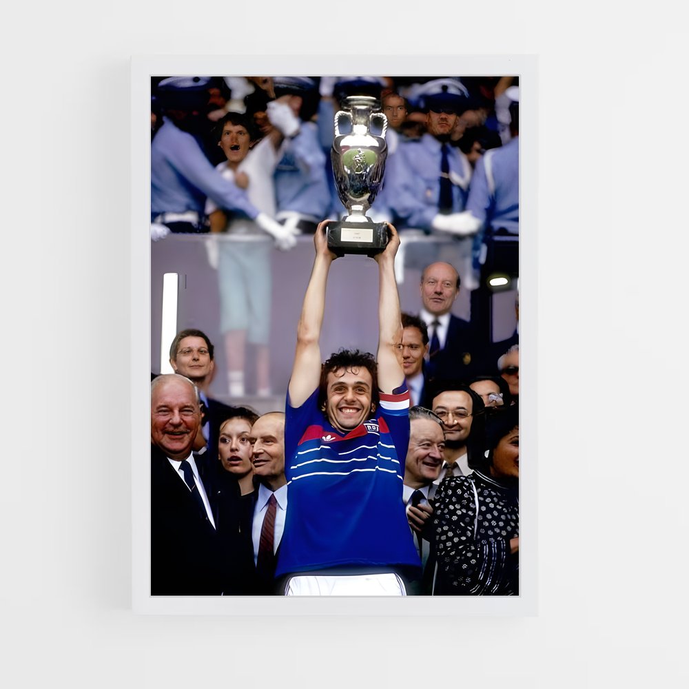 ap-michel platini-9 cadre Blanc