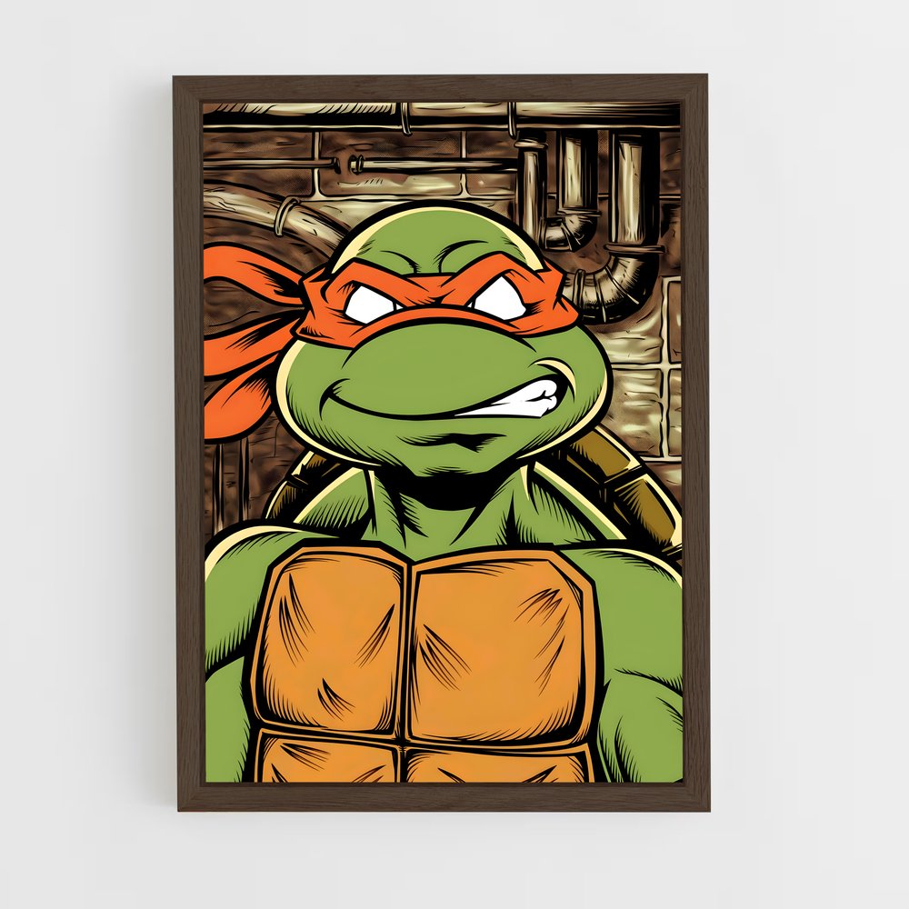 ap-michelangelo-15 cadre Bois foncé