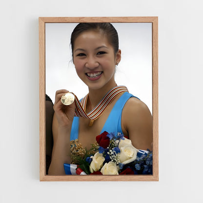 ap-michelle kwan-2 cadre Bois clair