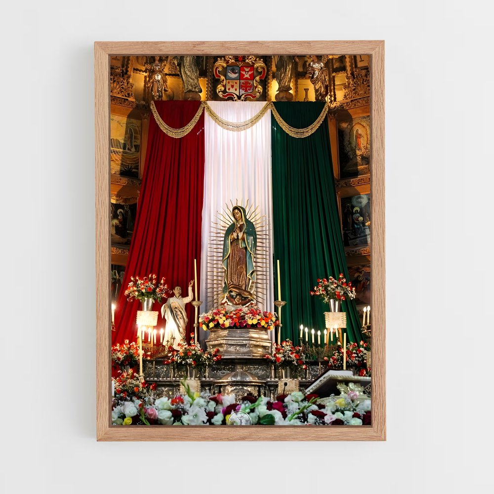 ap-michoacan flag-1 cadre Bois clair