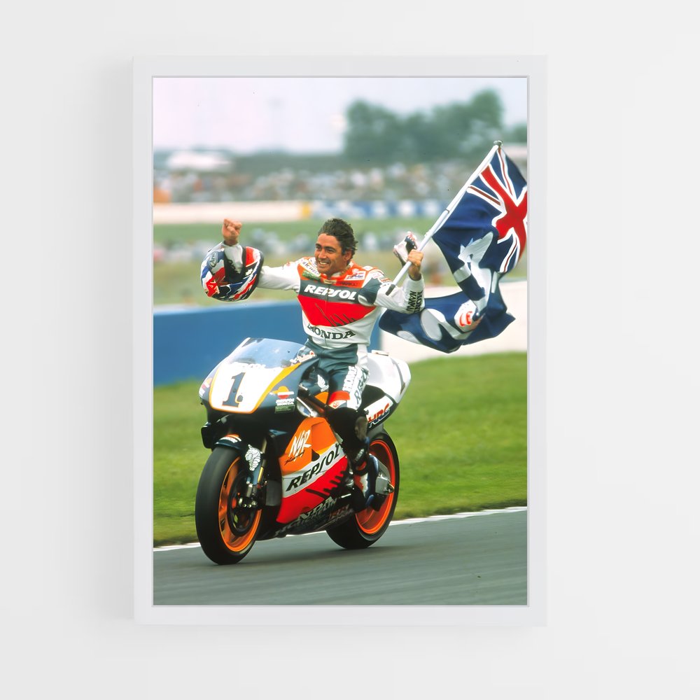 ap-mick doohan-4 cadre Blanc