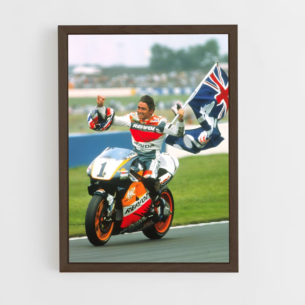 ap-mick doohan-4 cadre Bois foncé