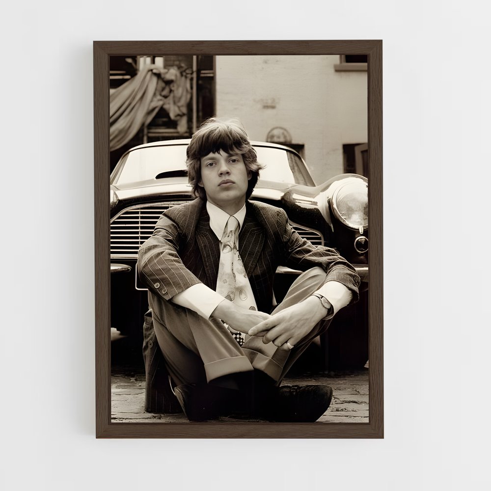 ap-mick jagger-1 cadre Bois foncé