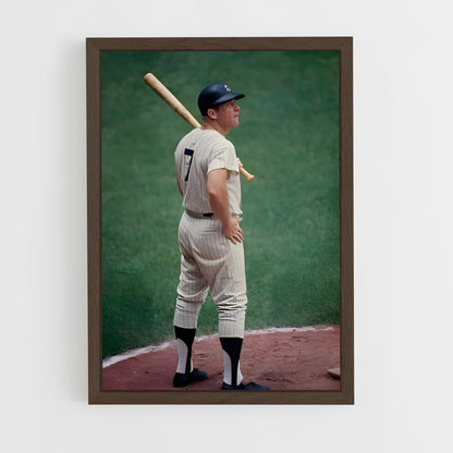 ap-mickey mantle-5 cadre Bois foncé