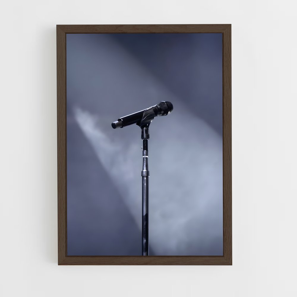 ap-microphone-1 cadre Bois foncé