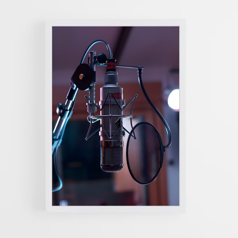 ap-microphone-4 cadre Blanc