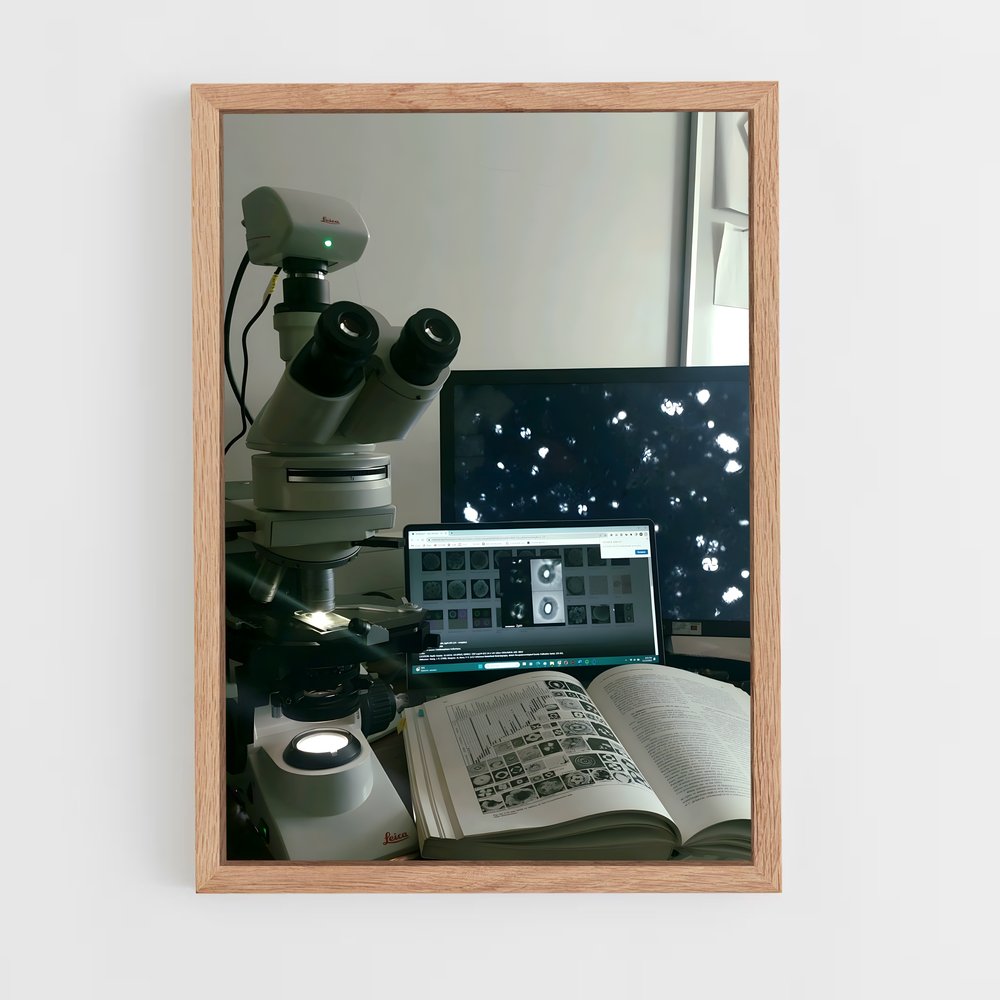ap-microscope-1 cadre Bois clair