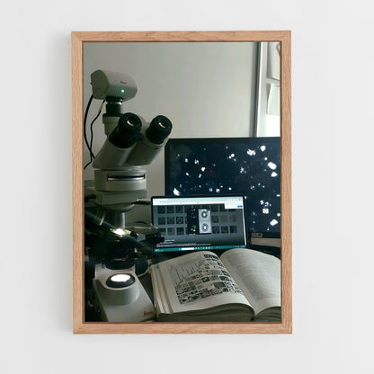ap-microscope-1 cadre Bois clair