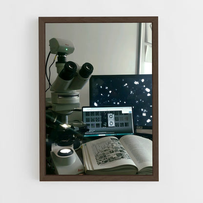 ap-microscope-1 cadre Bois foncé