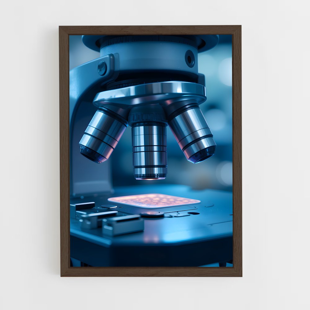 ap-microscope-6 cadre Bois foncé