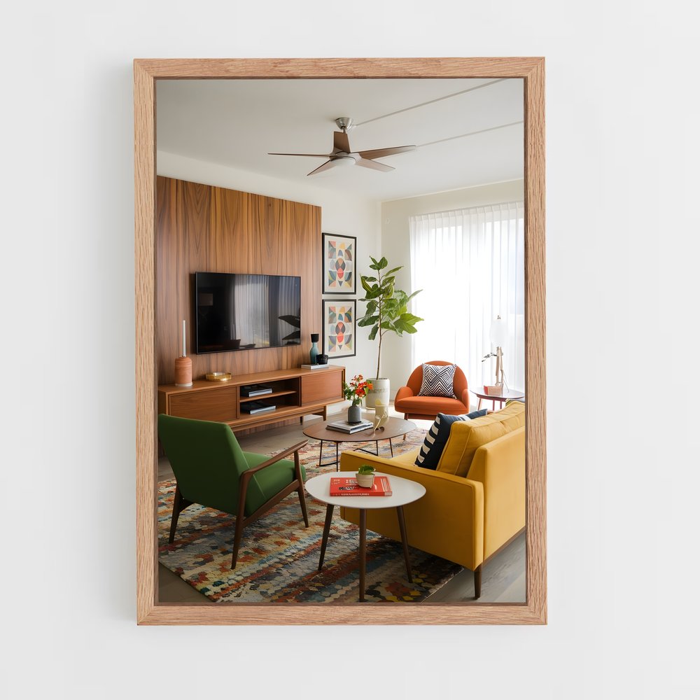ap-mid-century-7 cadre Bois clair