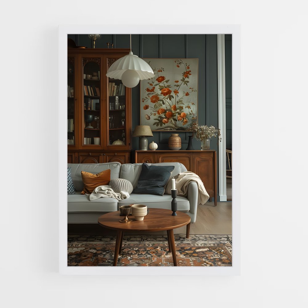 ap-mid-century-8 cadre Blanc