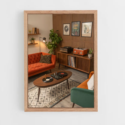 ap-mid-century-9 cadre Bois clair