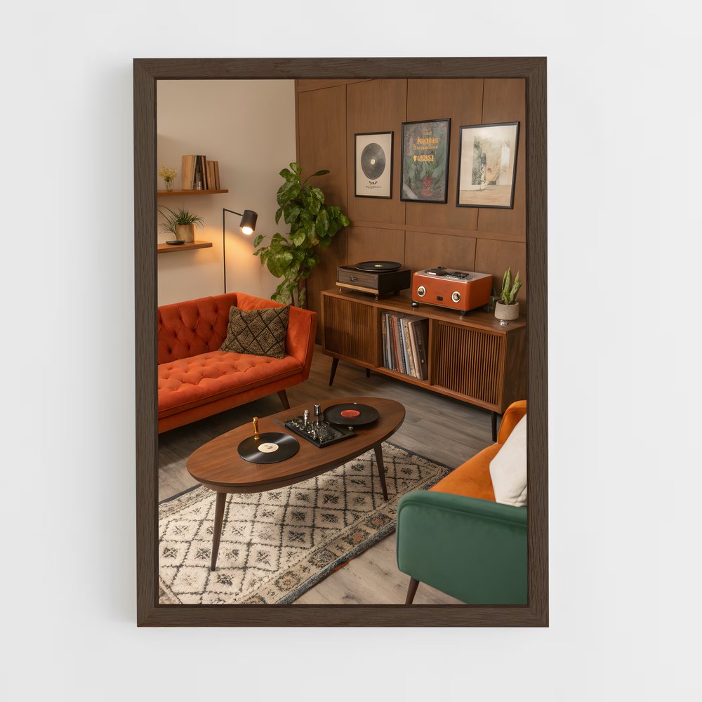 ap-mid-century-9 cadre Bois foncé
