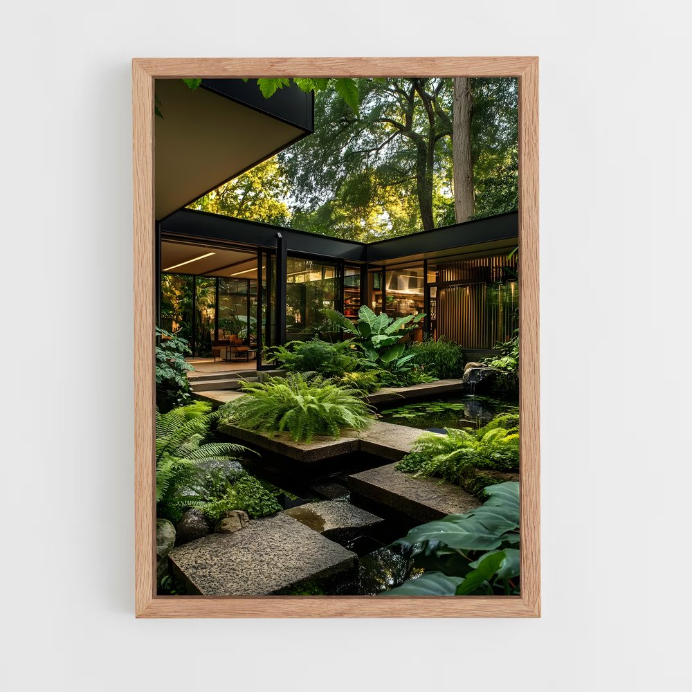 ap-mid-century modern architecture-10 cadre Bois clair