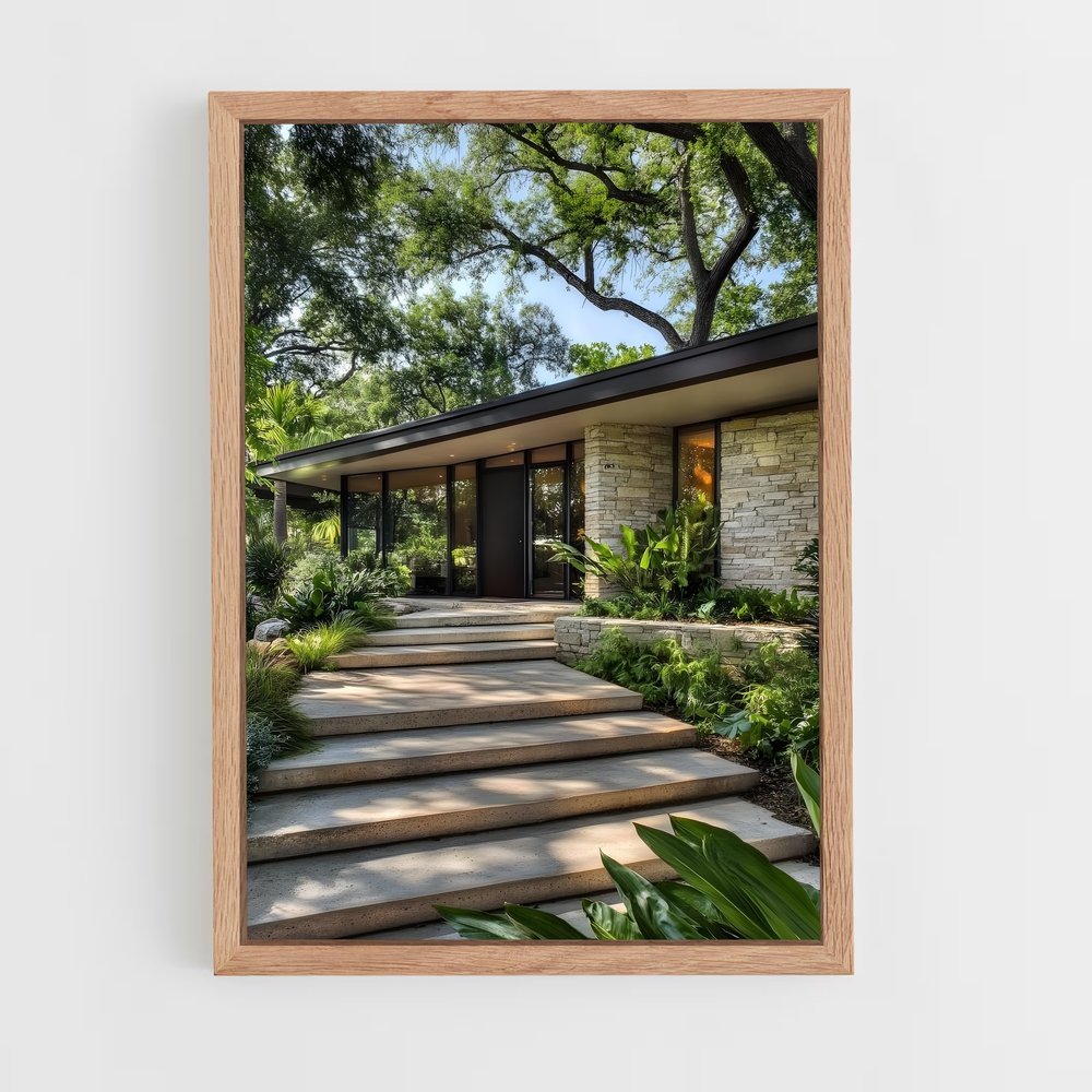 ap-mid-century modern architecture-12 cadre Bois clair