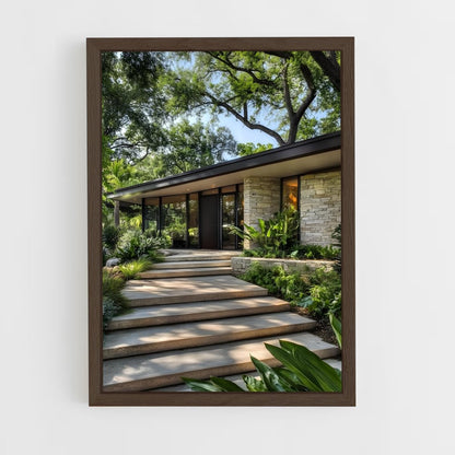 ap-mid-century modern architecture-12 cadre Bois foncé