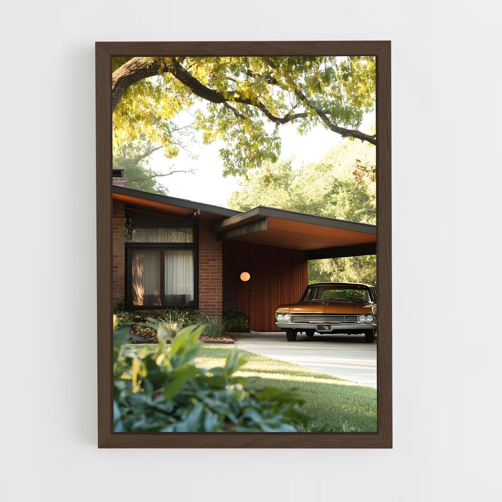 ap-mid-century modern architecture-14 cadre Bois foncé