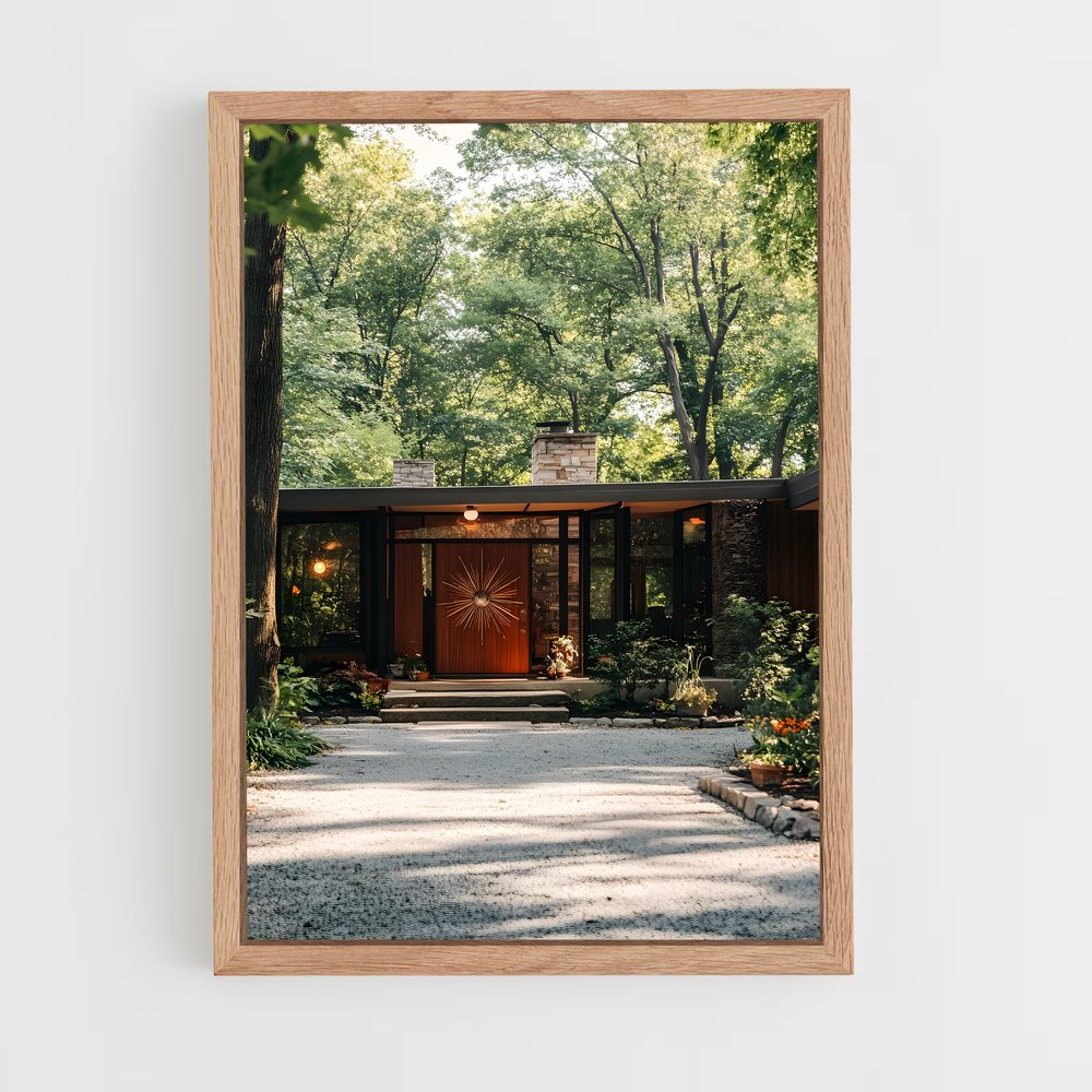 ap-mid-century modern architecture-16 cadre Bois clair