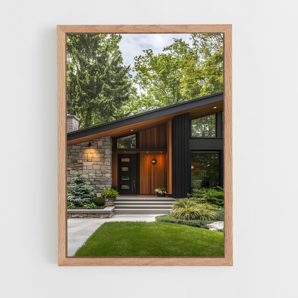 ap-mid-century modern architecture-17 cadre Bois clair