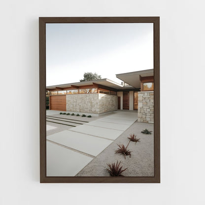 ap-mid-century modern architecture-18 cadre Bois foncé