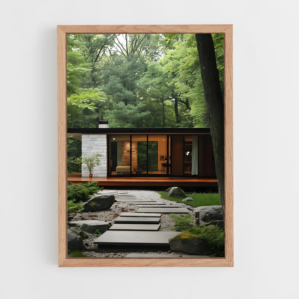 ap-mid-century modern architecture-20 cadre Bois clair
