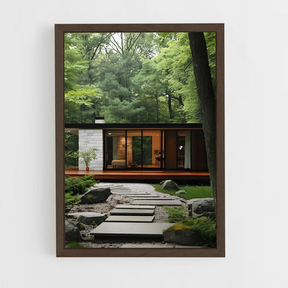 ap-mid-century modern architecture-20 cadre Bois foncé