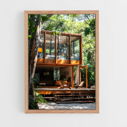 ap-mid-century modern architecture-3 cadre Bois clair