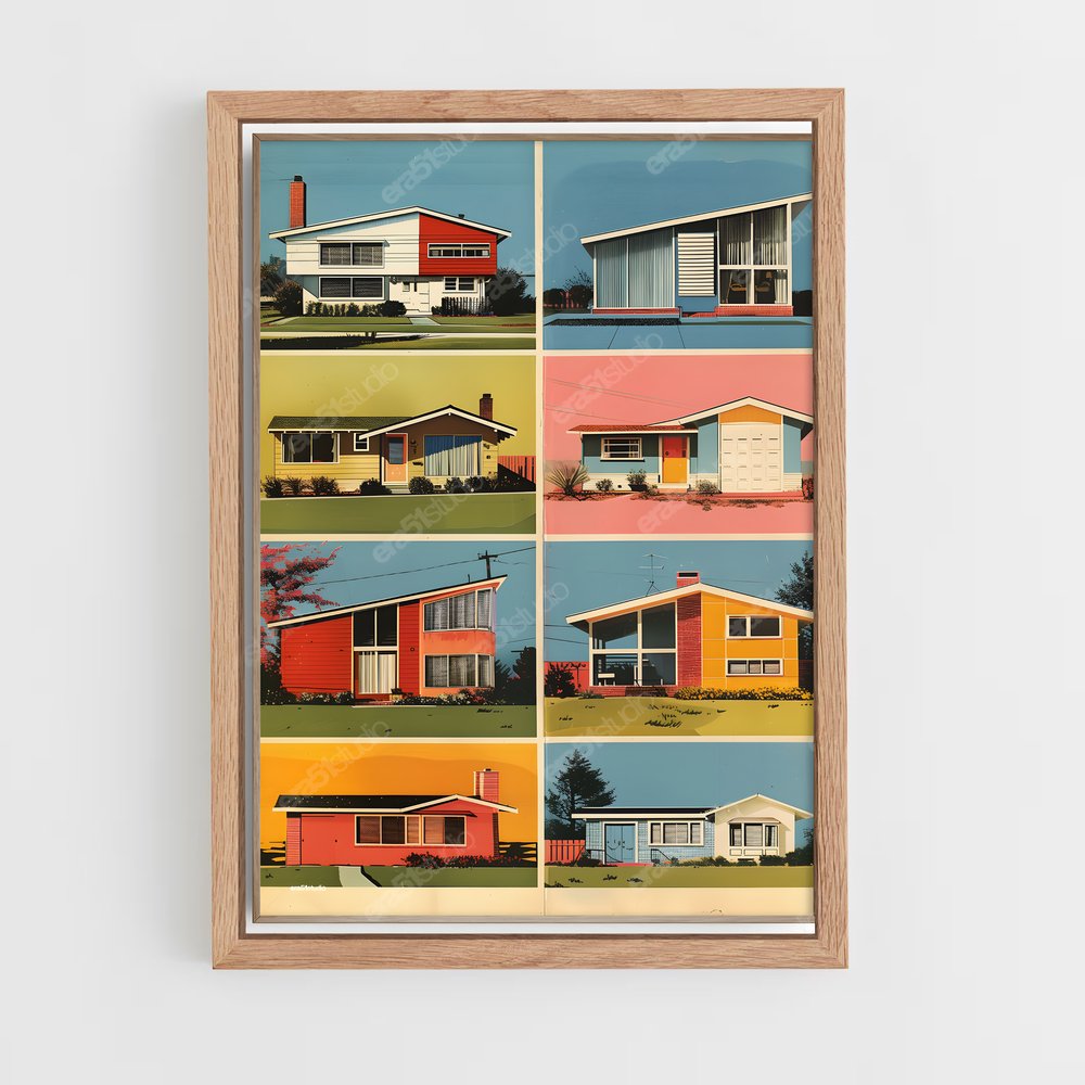 ap-mid-century modern architecture-8 cadre Bois clair