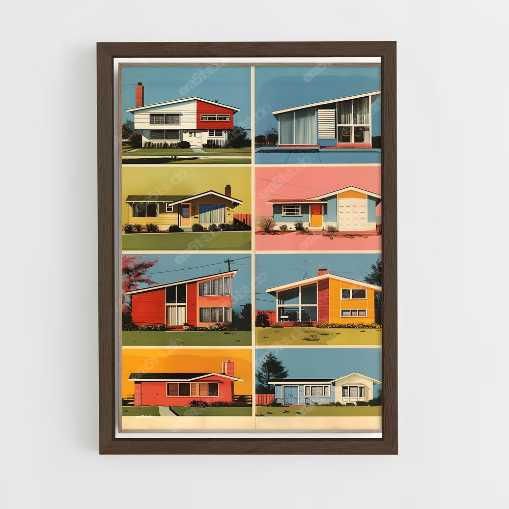 ap-mid-century modern architecture-8 cadre Bois foncé
