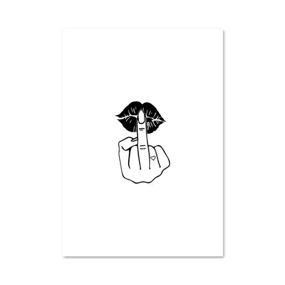 Poster Middle finger 19205