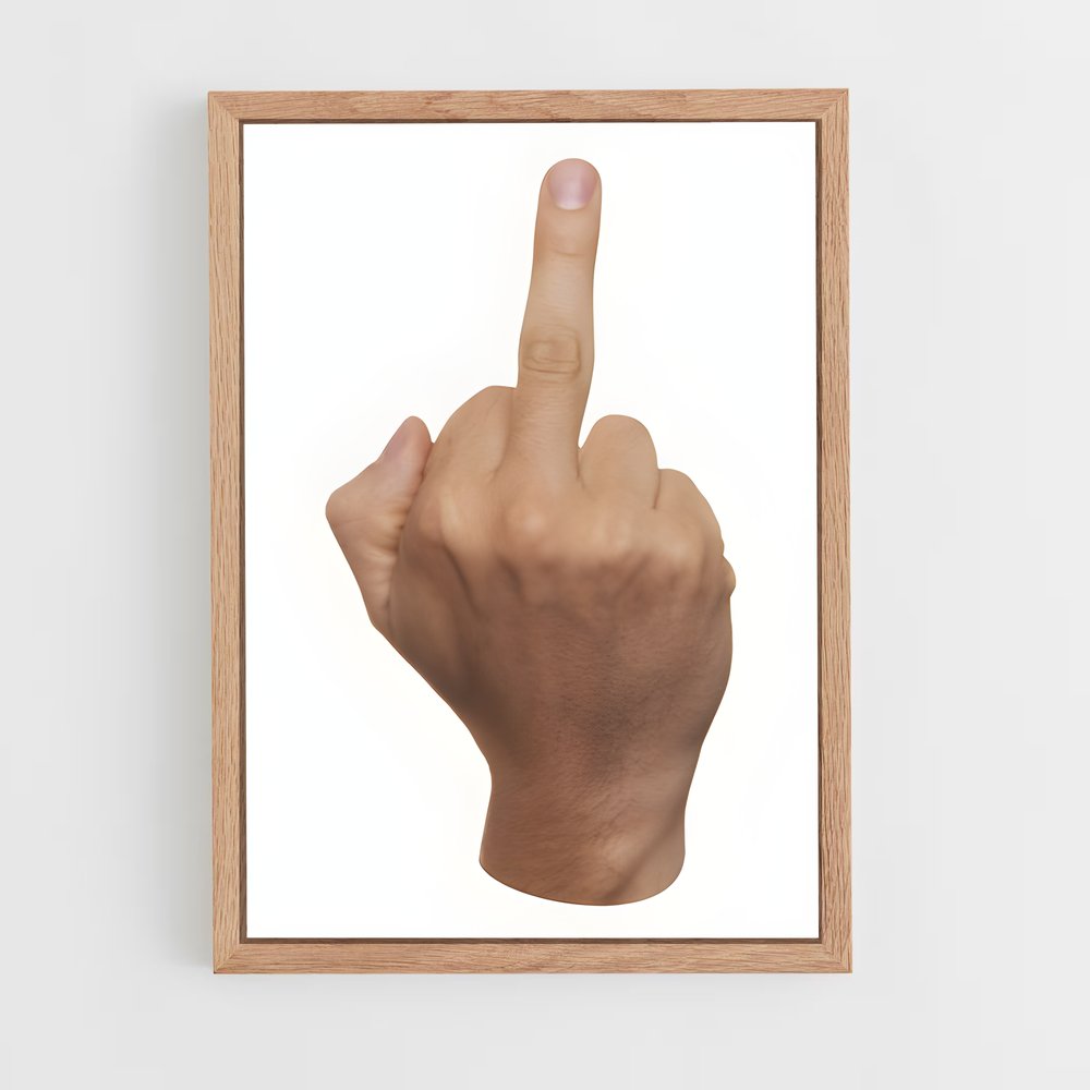 ap-middle finger-1 cadre Bois clair