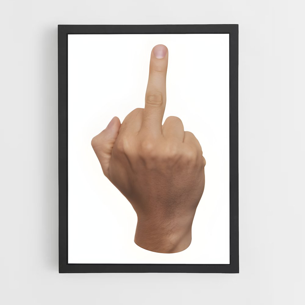 ap-middle finger-1 cadre Noir