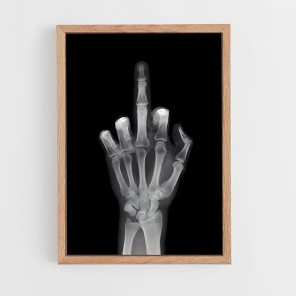 ap-middle finger-2 cadre Bois clair