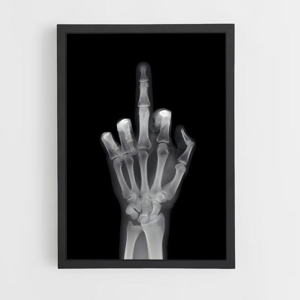 ap-middle finger-2 cadre Noir